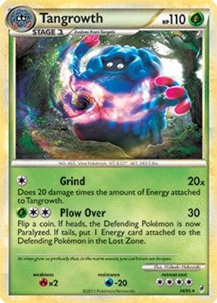 [PKM-R] Tangrowth (34/95) (Theme Deck Exclusive) [HeartGold & SoulSilver: Call of Legends]