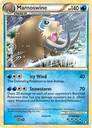 [PKM-R] Mamoswine (5/102) (Cracked Ice Holo) (Theme Deck Exclusive) [HeartGold & SoulSilver: Triumphant]