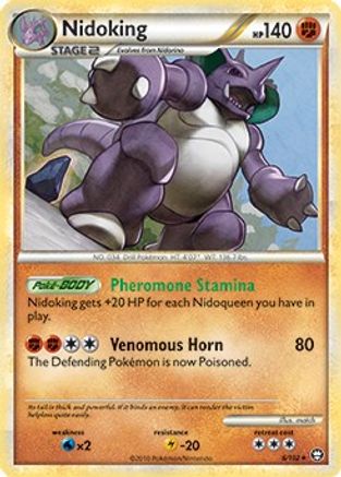 [PKM-R] Nidoking (6/102) (Theme Deck Exclusive) [HeartGold & SoulSilver: Triumphant]