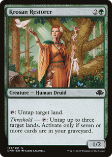 {C} Krosan Restorer [Dominaria Remastered][DMR 168]