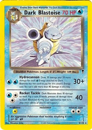 [PKM] Dark Blastoise (4/110) (WotC) (Theme Deck Exclusive) [Legendary Collection]