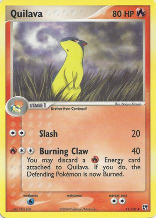 [PKM] Quilava (51/100) [EX: Battle Stadium]