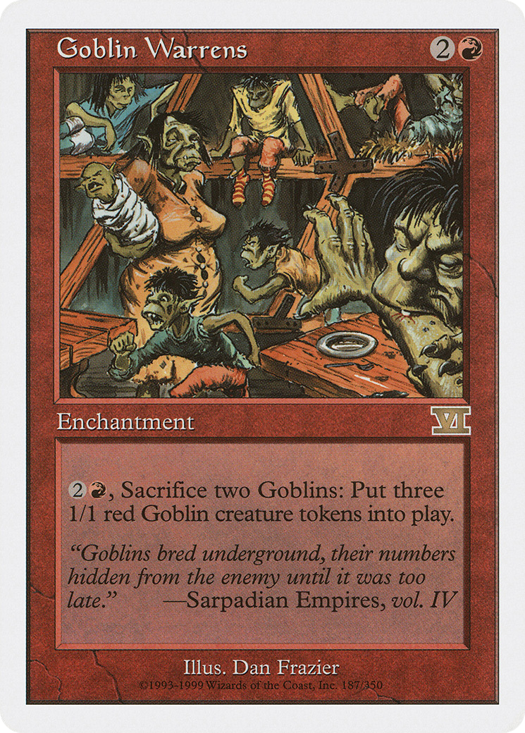 {R} Goblin Warrens [Classic Sixth Edition][6ED 187] - Misty Mountain Games