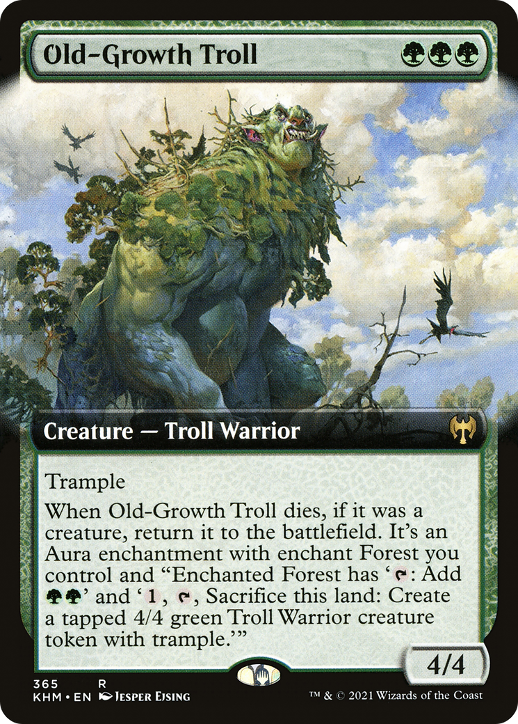 {R} Old-Growth Troll (Extended Art) [Kaldheim][KHM 365]