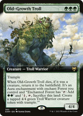 {R} Old-Growth Troll (Extended Art) [Kaldheim][KHM 365]