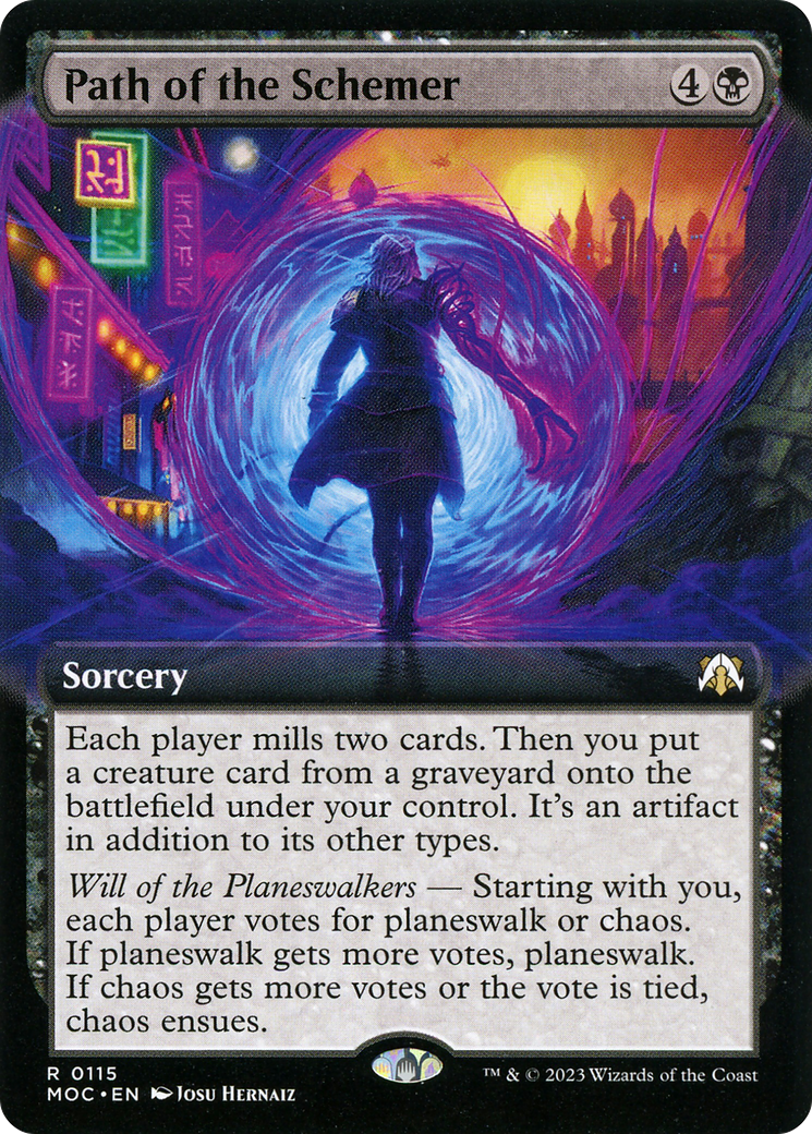 {R} Path of the Schemer (Extended Art) [March of the Machine Commander][MOC 115]