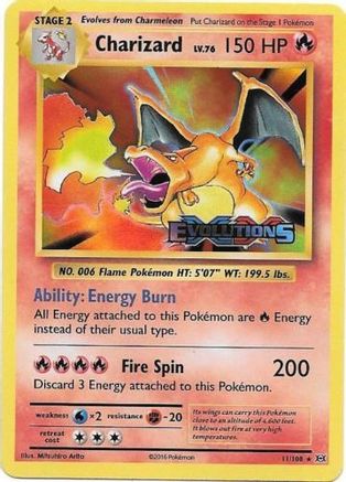 [PKM] Charizard (11/108) (XY Evolutions Prerelease) [XY: Black Star Promos]