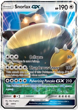 [PKM-R] Snorlax GX (SM05) [Sun & Moon: Black Star Promos]