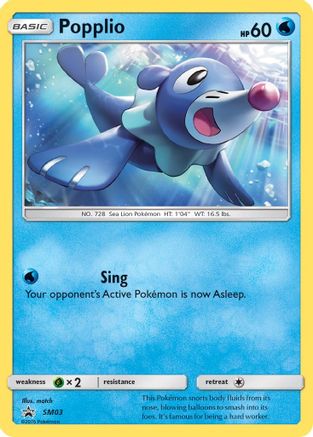 [PKM] Popplio (SM03) [Sun & Moon: Black Star Promos]