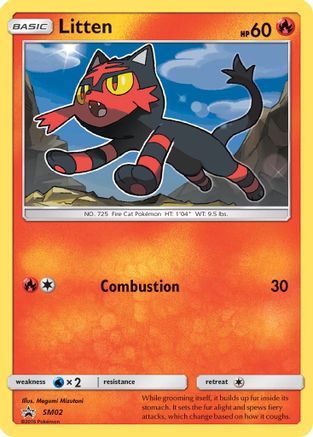 [PKM] Litten (SM02) [Sun & Moon: Black Star Promos]