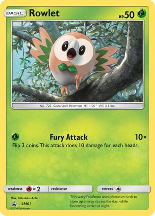 [PKM-R] Rowlet (SM01) [Sun & Moon: Black Star Promos]