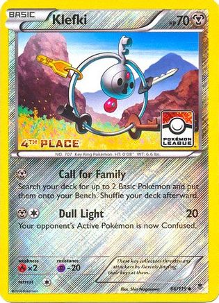 [PKM] Klefki (66/119) (League Promo 4th Place) [XY: Phantom Forces]