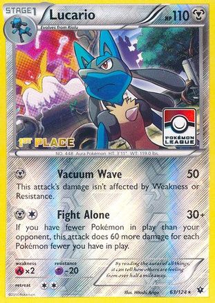 [PKM] Lucario (63/124) (League Promo 1st Place) [XY: Fates Collide]