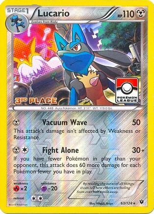[PKM] Lucario (63/124) (League Promo 3rd Place) [XY: Fates Collide]