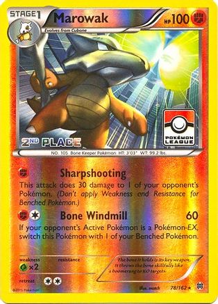 [PKM-R] Marowak (78/162) (League Promo 2nd Place) [XY: BREAKthrough]