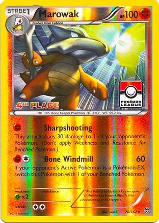 [PKM] Marowak (78/162) (League Promo 4th Place) [XY: BREAKthrough]