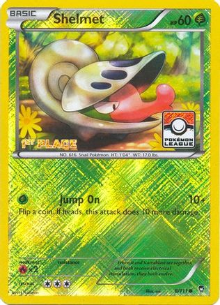 [PKM] Shelmet (8/111) (League Promo 1st Place) [XY: Furious Fists]