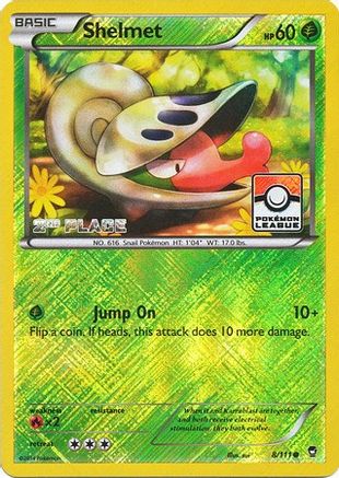 [PKM] Shelmet (8/111) (League Promo 2nd Place) [XY: Furious Fists]