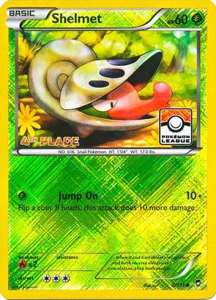 [PKM] Shelmet (8/111) (League Promo 4th Place) [XY: Furious Fists]