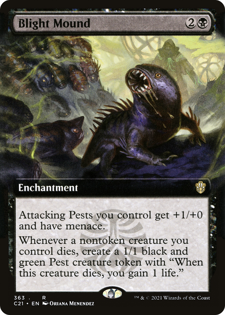 {R} Blight Mound (Extended Art) [Commander 2021][C21 363]