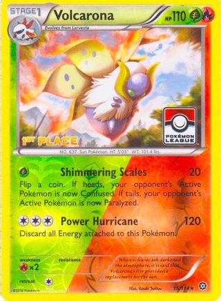 [PKM] Volcarona (15/114) (League Promo 1st Place) [XY: Steam Siege]