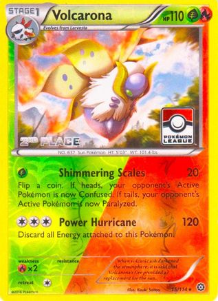 [PKM] Volcarona (15/114) (League Promo 2nd Place) [XY: Steam Siege]