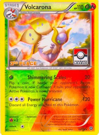 [PKM] Volcarona (15/114) (League Promo 3rd Place) [XY: Steam Siege]