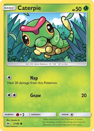 [PKM] Caterpie (1/149) [Sun & Moon: Base Set]