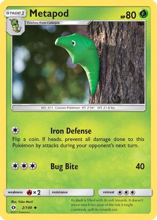 [PKM-C] Metapod (2/149) [Sun & Moon: Base Set]