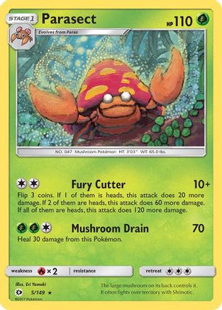 [PKM] Parasect (5/149) [Sun & Moon: Base Set]