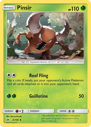[PKM] Pinsir (6/149) [Sun & Moon: Base Set]