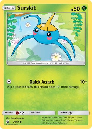 [PKM] Surskit (7/149) [Sun & Moon: Base Set]