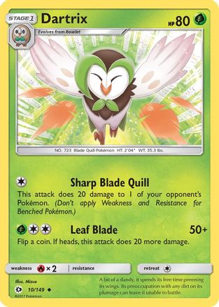 [PKM] Dartrix (10/149) [Sun & Moon: Base Set]