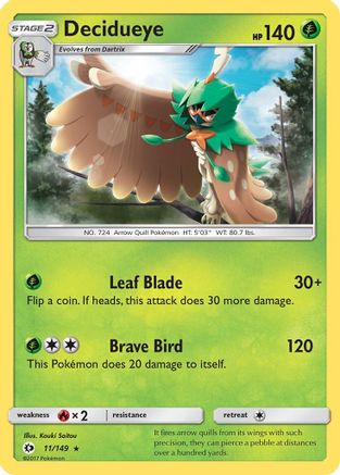 [PKM] Decidueye (11/149) [Sun & Moon: Base Set]