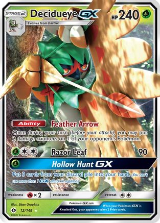 [PKM] Decidueye GX (12/149) [Sun & Moon: Base Set]