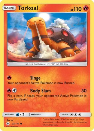 [PKM] Torkoal (23/149) [Sun & Moon: Base Set]