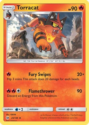 [PKM] Torracat (25/149) [Sun & Moon: Base Set]