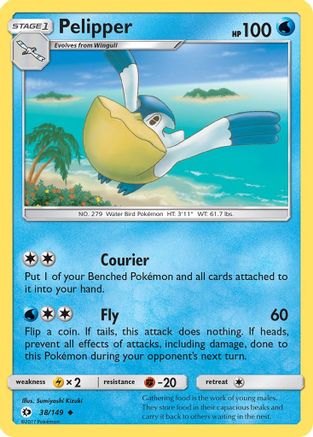 [PKM] Pelipper (38/149) [Sun & Moon: Base Set]