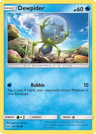 [PKM] Dewpider (45/149) [Sun & Moon: Base Set]