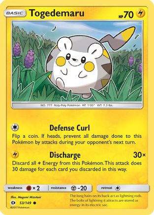 [PKM] Togedemaru (53/149) [Sun & Moon: Base Set]