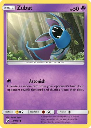 [PKM] Zubat (54/149) [Sun & Moon: Base Set]