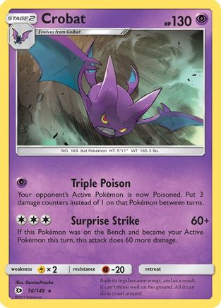 [PKM-R] Crobat (56/149) [Sun & Moon: Base Set]