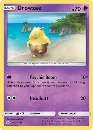 [PKM] Drowzee (59/149) [Sun & Moon: Base Set]
