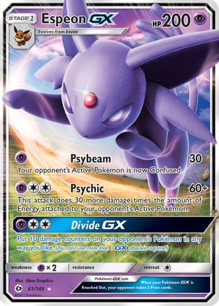 [PKM] Espeon GX (61/149) [Sun & Moon: Base Set]