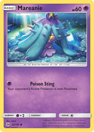 [PKM] Mareanie (62/149) [Sun & Moon: Base Set]