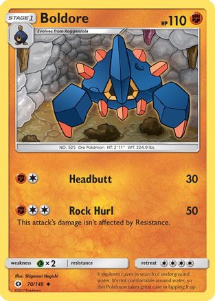 [PKM] Boldore (70/149) [Sun & Moon: Base Set]