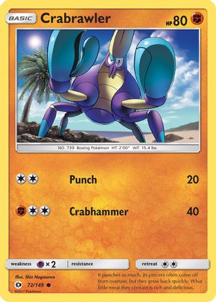 [PKM] Crabrawler (72/149) [Sun & Moon: Base Set]
