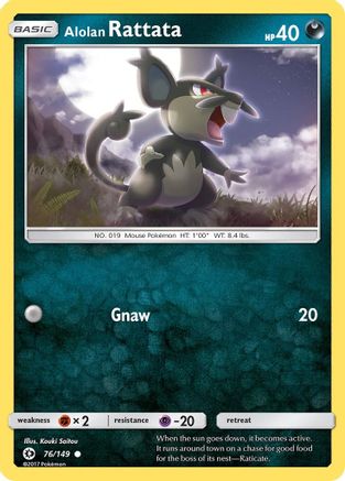 [PKM] Alolan Rattata (76/149) [Sun & Moon: Base Set]
