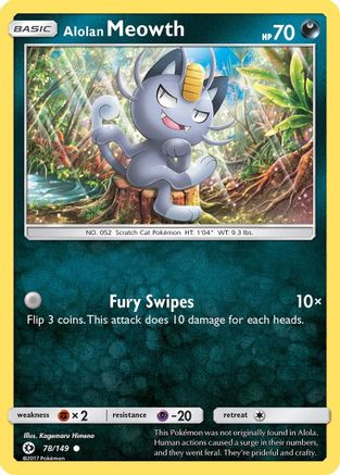 [PKM-C] Alolan Meowth (78/149) [Sun & Moon: Base Set]