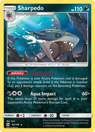 [PKM] Sharpedo (82/149) [Sun & Moon: Base Set]